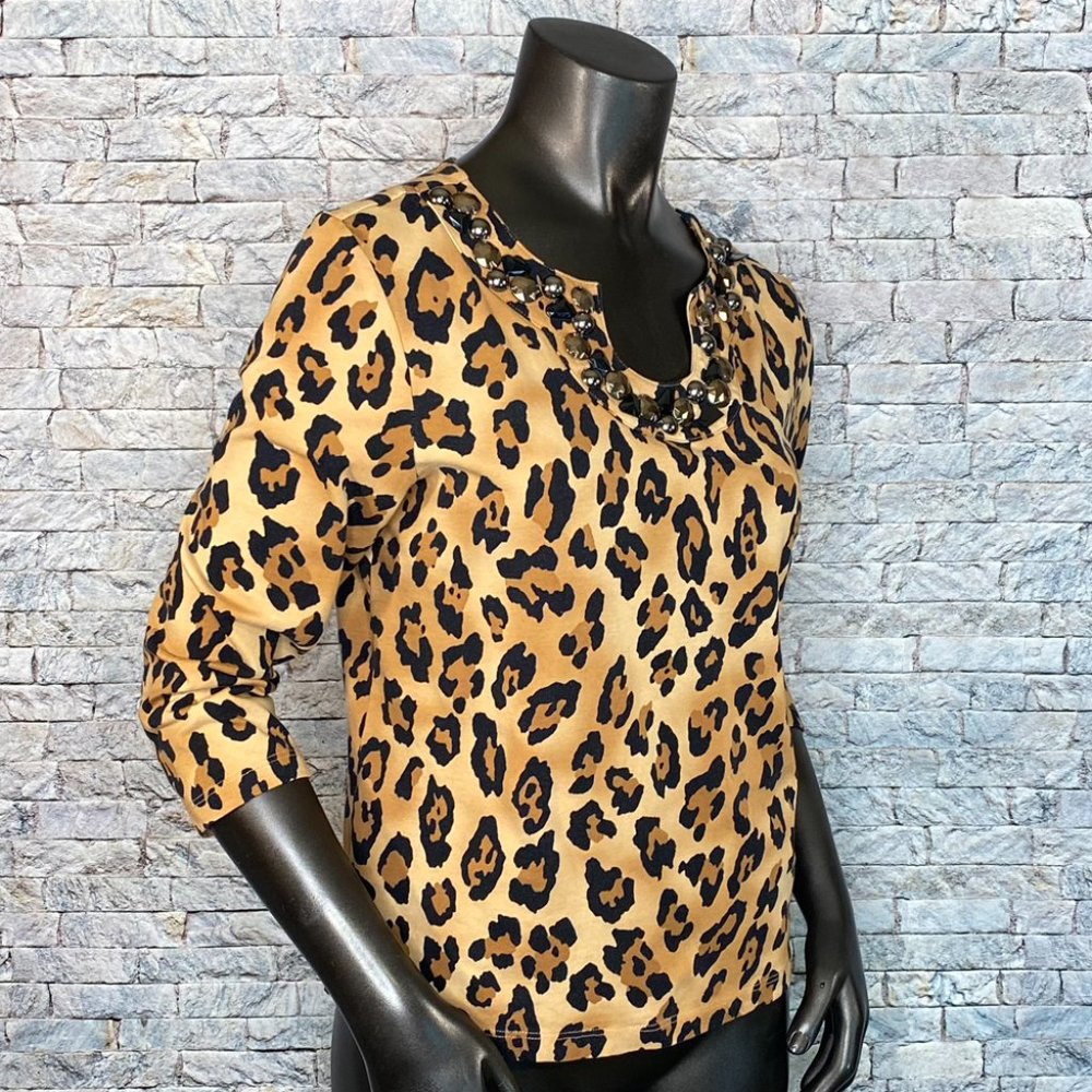 Ruby Rd, Leopard Print Blouse - Picture 3 of 6